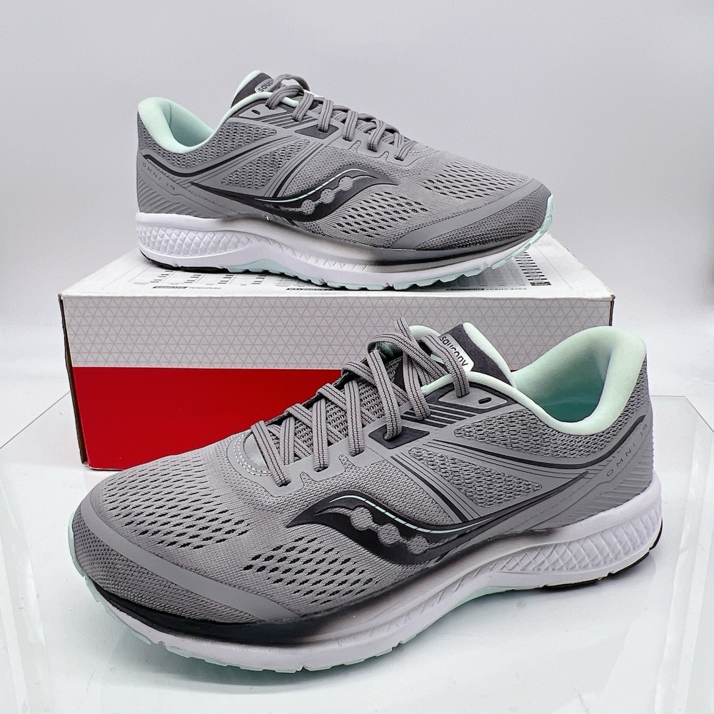 Saucony Omni 19 S10571-30 Women's Running Shoes Sneakers Alloy Sky Gray US 11.5